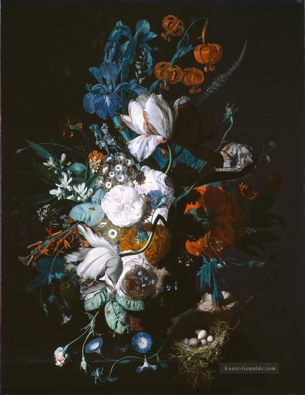Vase mit Blumen Jan van Huysum klassische Blumen Ölgemälde